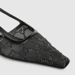 Gucci Women’s GG crystal slingback pump - Image 5